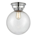 Beacon Flush Mount shown in the Polished Chrome finish with a Seedy shade