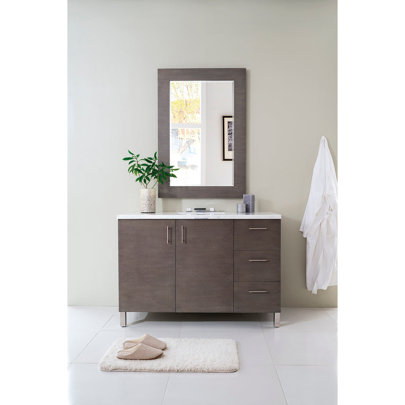 James Martin Metropolitan 48" Silver Oak Single Vanity with 3 cm Arctic Fall Solid Surface Top 850-V48-SOK-3AF