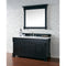 James Martin Brookfield 60" Antique Black Single Vanity with 3 cm Classic White Quartz Top 147-114-5331-3CLW