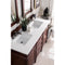 James Martin Brittany 60" Burnished Mahogany Double Vanity with 3 cm Classic White Quartz Top 650-V60D-BNM-3CLW