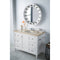 James Martin Copper Cove Encore 48" Single Vanity Bright White with 3 cm Galala Beige Top 301-V48-BW-3OGLB