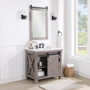 Cortes 36" Single Sink Bath Vanity with White Composite Countertop