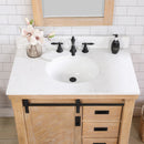 Cortes 36" Single Sink Bath Vanity with White Composite Countertop