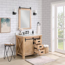 Cortes 36" Single Sink Bath Vanity with White Composite Countertop