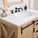 Cortes 36" Single Sink Bath Vanity with White Composite Countertop