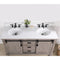 Cortes 60" Double Sink Bath Vanity with White Composite Countertop