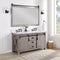 Cortes 60" Double Sink Bath Vanity with White Composite Countertop