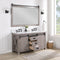 Cortes 60" Double Sink Bath Vanity with White Composite Countertop