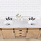 Cortes 72" Double Sink Bath Vanity with White Composite Countertop