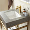 Vinnova Design Funes 24" Single Sink Bath Vanity Metal Support with Sintered Stone Top