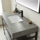 Vinnova Design Funes 48" Single Sink Bath Vanity Metal Support with Sintered Stone Top