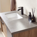 Vinnova Design Carcastillo 40" Single Sink Bath Vanity Oak with Grey Sintered Stone Top