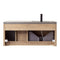 Vinnova Design Carcastillo 47" Single Sink Bath Vanity Oak with Grey Sintered Stone Top