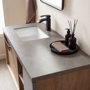 Vinnova Design Carcastillo 47" Single Sink Bath Vanity Oak with Grey Sintered Stone Top