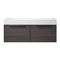 Vinnova Design Vegadeo 48" Single Sink Bath Vanity in Grey with White One-Piece Composite Stone Sink Top and Mirror