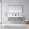 Vinnova Design Vegadeo 60" Double Sink Bath Vanity with White One-Piece Composite Stone Sink Top