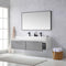 Vinnova Design Vegadeo 60" Double Sink Bath Vanity with White One-Piece Composite Stone Sink Top