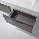 Vinnova Design Vegadeo 60" Double Sink Bath Vanity with White One-Piece Composite Stone Sink Top