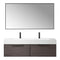 Vinnova Design Vegadeo 60" Double Sink Bath Vanity with White One-Piece Composite Stone Sink Top