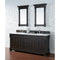 James Martin Brookfield 72" Burnished Mahogany Double Vanity with 3 cm Classic White Quartz Top 147-114-5761-3CLW