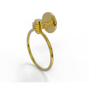 Allied Brass Satellite Orbit One Collection Towel Ring with Dotted Accent 7116D-PB