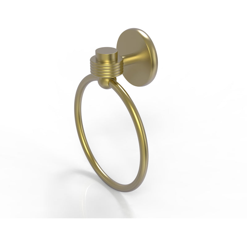 Allied Brass Satellite Orbit One Collection Towel Ring with Groovy Accent 7116G-SBR