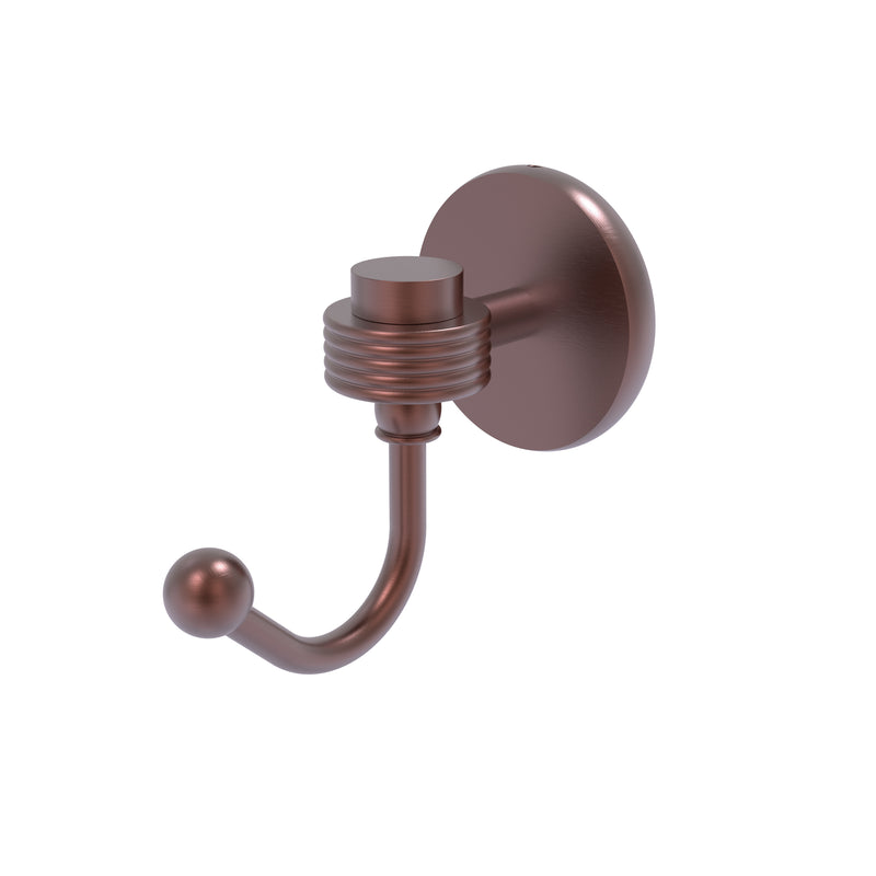 Allied Brass Satellite Orbit One Robe Hook with Groovy Accents 7120G-CA