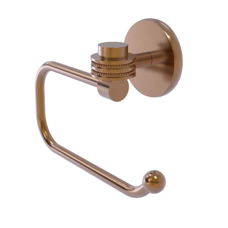 Allied Brass Satellite Orbit One Collection Euro Style Toilet Tissue Holder with Dotted Accents 7124ED-BBR