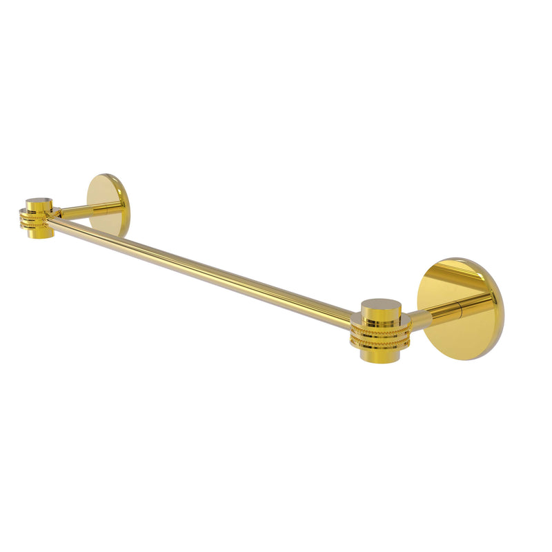 Allied Brass Satellite Orbit One Collection 18 Inch Towel Bar with Dotted Accents 7131D-18-PB