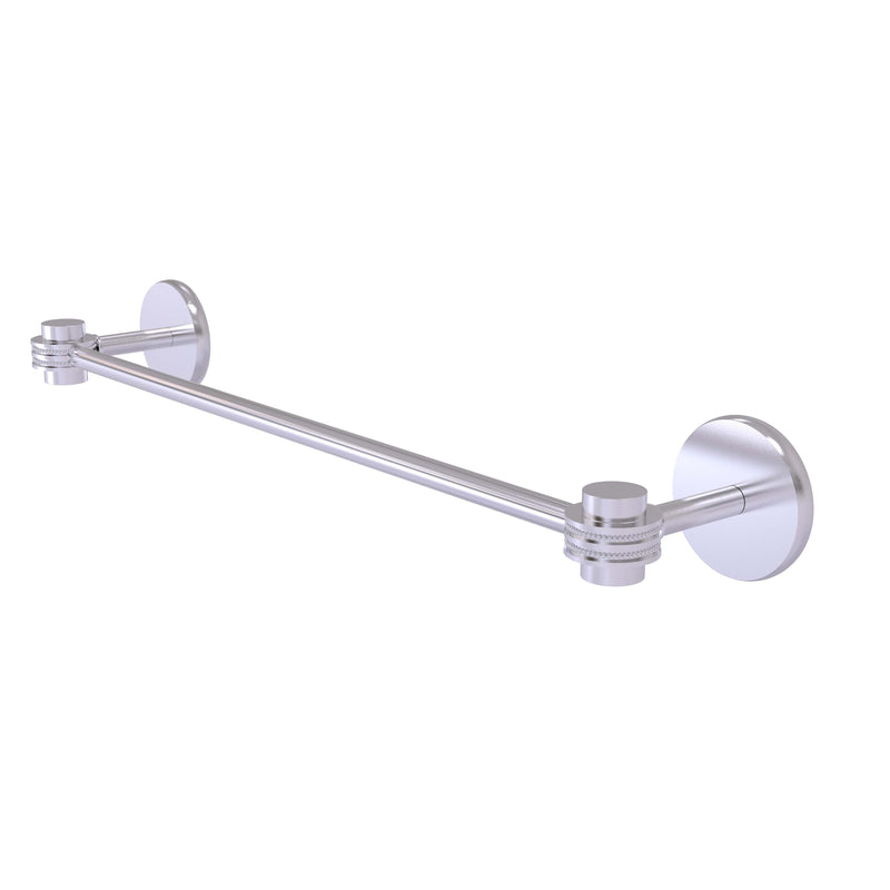 Allied Brass Satellite Orbit One Collection 18 Inch Towel Bar with Dotted Accents 7131D-18-SCH