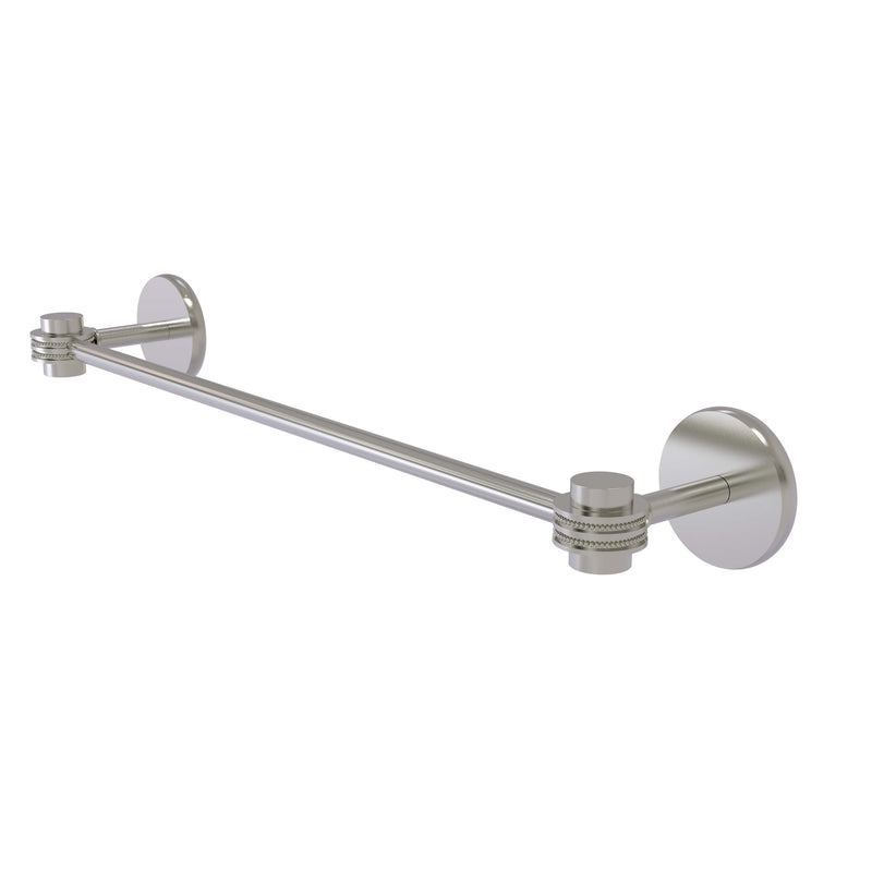 Allied Brass Satellite Orbit One Collection 36 Inch Towel Bar with Dotted Accents 7131D-36-PNI