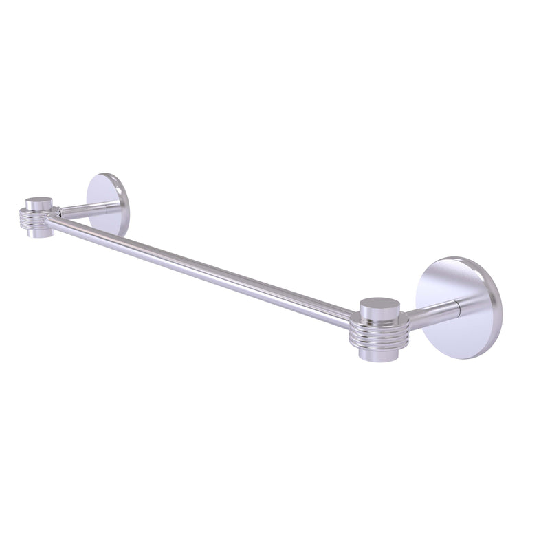 Allied Brass Satellite Orbit One Collection 30 Inch Towel Bar with Groovy Accents 7131G-30-SCH