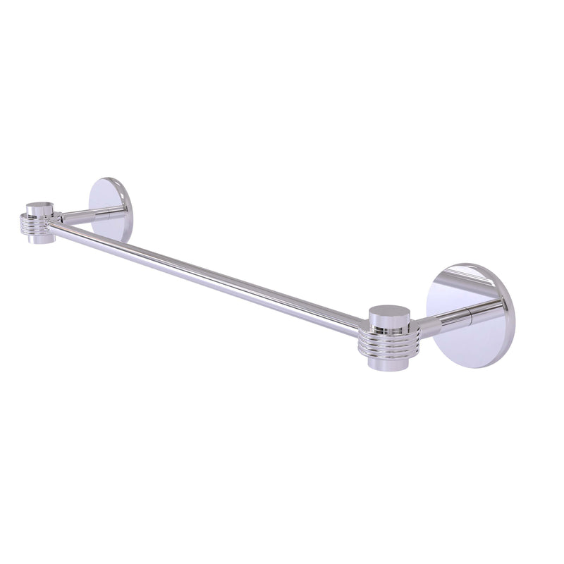 Allied Brass Satellite Orbit One Collection 36 Inch Towel Bar with Groovy Accents 7131G-36-PC