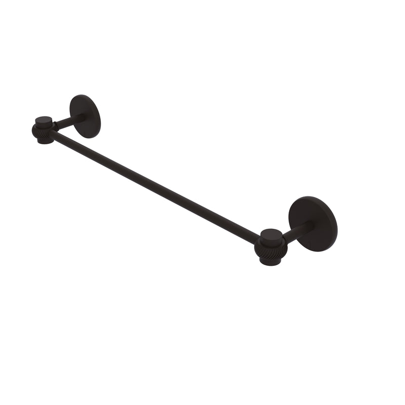 Allied Brass Satellite Orbit One Collection 18 Inch Towel Bar with Twist Accents 7131T-18-ORB
