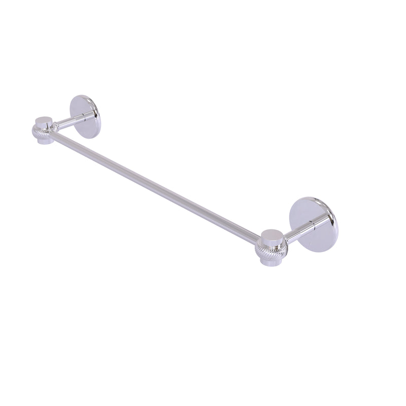 Allied Brass Satellite Orbit One Collection 18 Inch Towel Bar with Twist Accents 7131T-18-PC