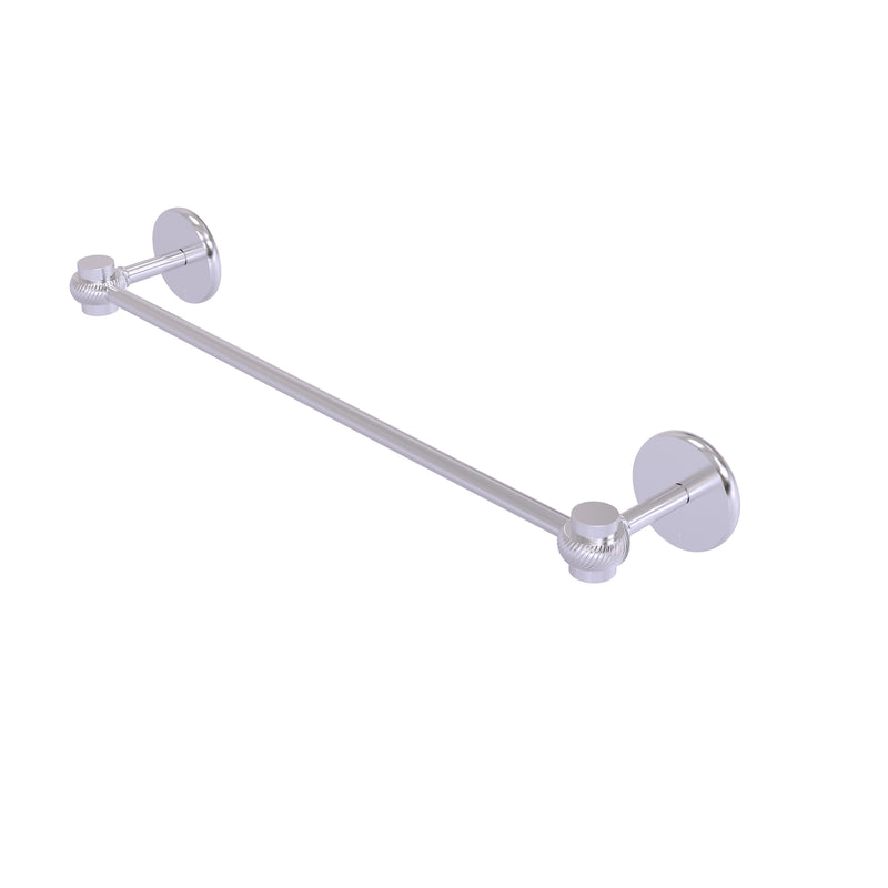 Allied Brass Satellite Orbit One Collection 30 Inch Towel Bar with Twist Accents 7131T-30-SCH