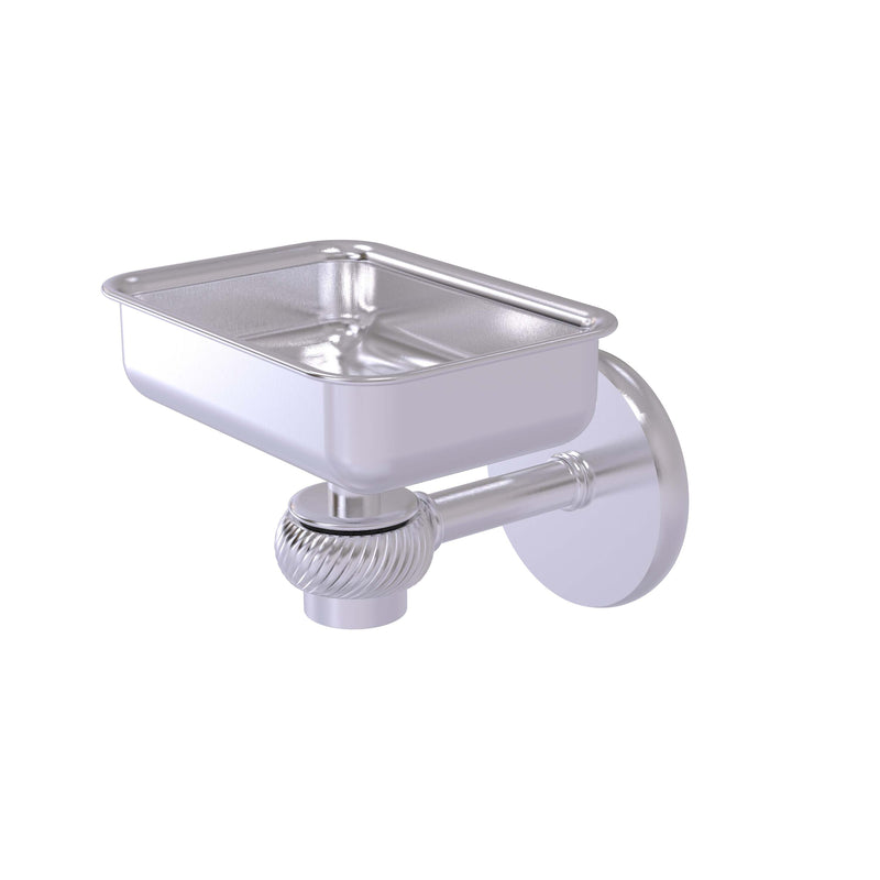 Allied Brass Satellite Orbit One Wall Mounted Soap Dish with Twisted Accents 7132T-SCH