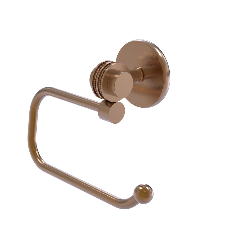 Allied Brass Satellite Orbit Two Collection Euro Style Toilet Tissue Holder with Dotted Accents 7224ED-BBR