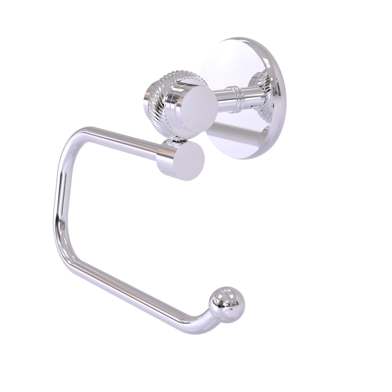 Allied Brass Satellite Orbit Two Collection Euro Style Toilet Tissue Holder with Twisted Accents 7224ET-PC