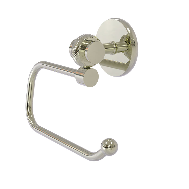 Allied Brass Satellite Orbit Two Collection Euro Style Toilet Tissue Holder with Twisted Accents 7224ET-PNI