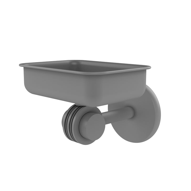 Allied Brass Satellite Orbit Two Collection Wall Mounted Soap Dish with Dotted Accents 7232D-GYM