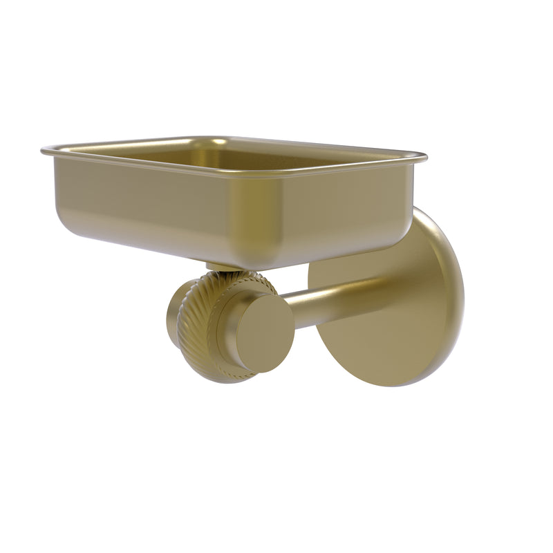 Allied Brass Satellite Orbit Two Collection Wall Mounted Soap Dish with Twisted Accents 7232T-SBR