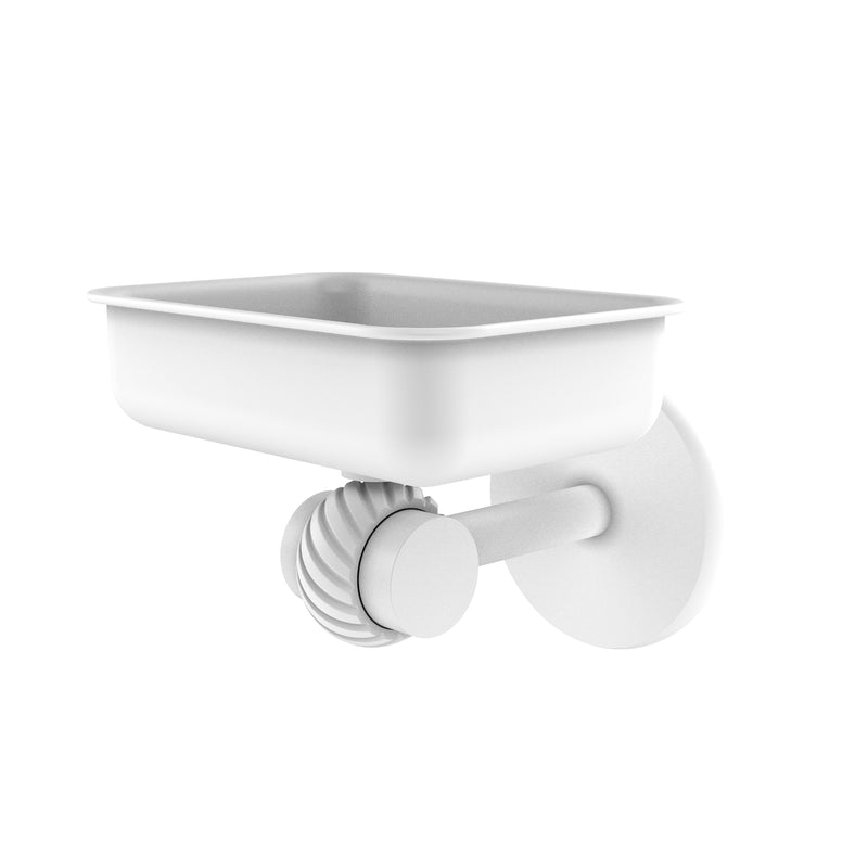 Allied Brass Satellite Orbit Two Collection Wall Mounted Soap Dish with Twisted Accents 7232T-WHM