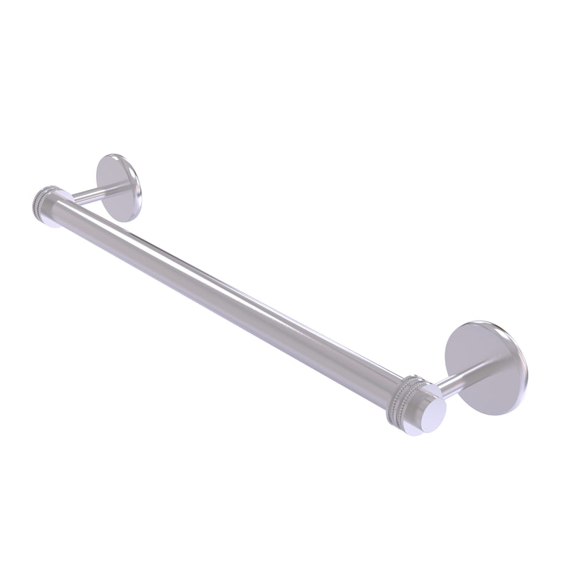 Allied Brass Satellite Orbit Two Collection 18 Inch Towel Bar with Dotted Detail 7251D-18-SCH