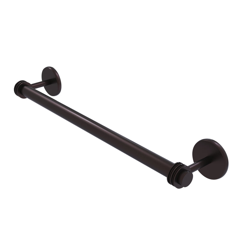 Allied Brass Satellite Orbit Two Collection 24 Inch Towel Bar with Dotted Detail 7251D-24-ABZ