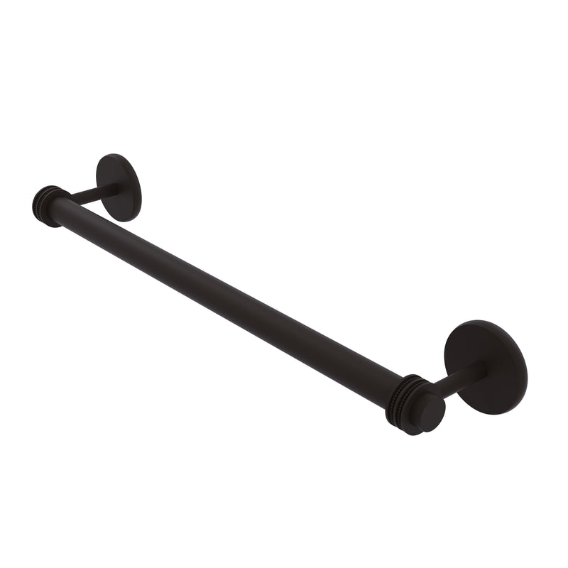 Allied Brass Satellite Orbit Two Collection 24 Inch Towel Bar with Dotted Detail 7251D-24-ORB