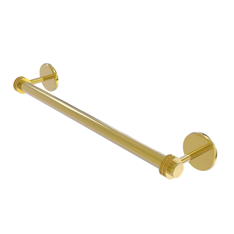Allied Brass Satellite Orbit Two Collection 36 Inch Towel Bar with Dotted Detail 7251D-36-PB
