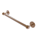 Allied Brass Satellite Orbit Two Collection 24 Inch Towel Bar with Groovy Detail 7251G-24-BBR