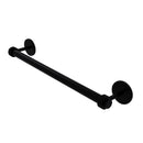 Allied Brass Satellite Orbit Two Collection 24 Inch Towel Bar with Groovy Detail 7251G-24-BKM