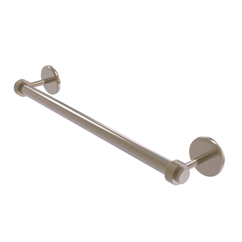 Allied Brass Satellite Orbit Two Collection 30 Inch Towel Bar with Groovy Detail 7251G-30-PEW